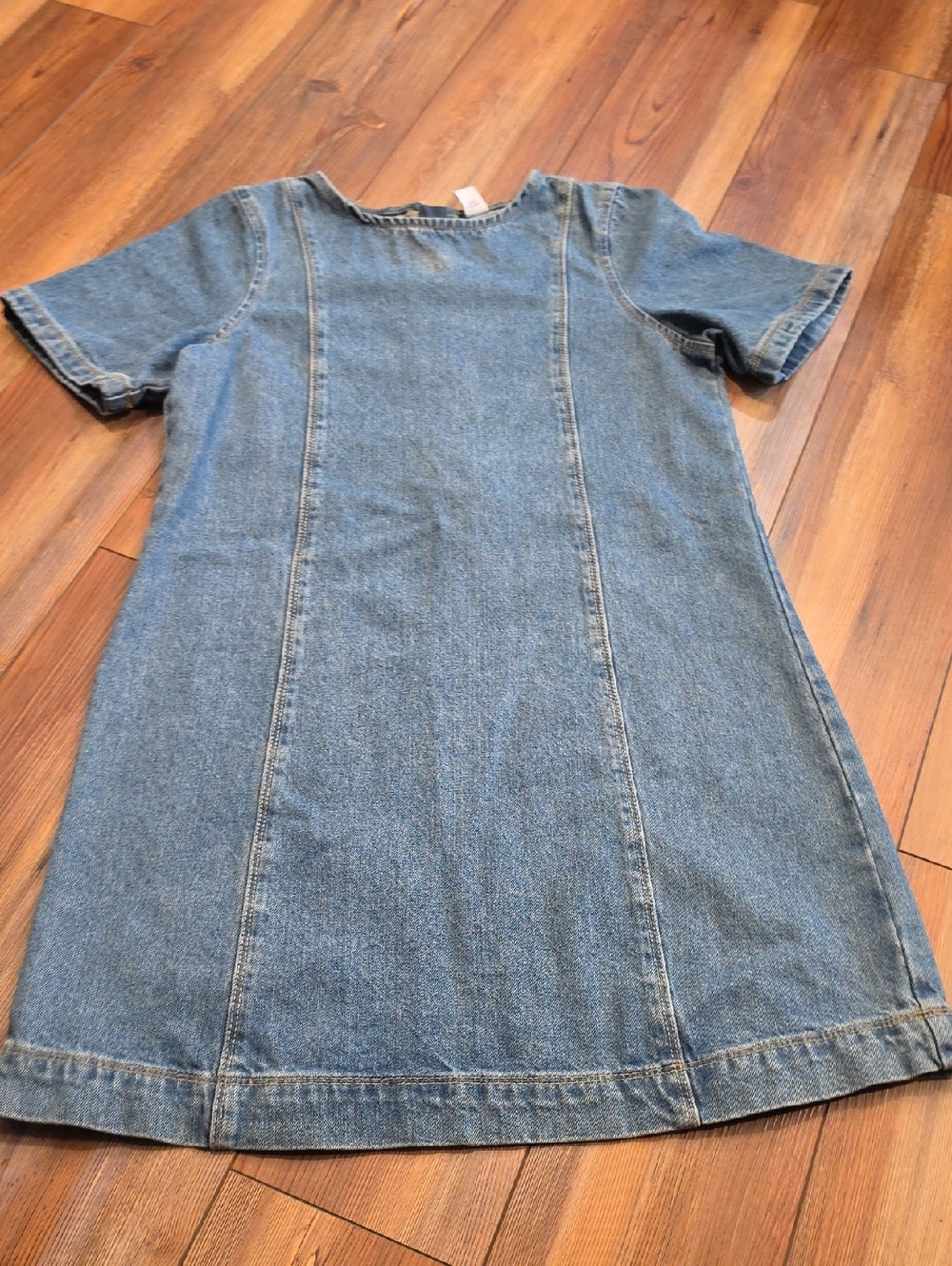 Old Navy Blue Denim Short-Sleeve Dress